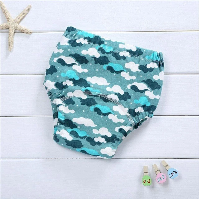 Cloth Diaper Baby Reusable Cotton Training Pants Washable Nappy Infant Underwear 6