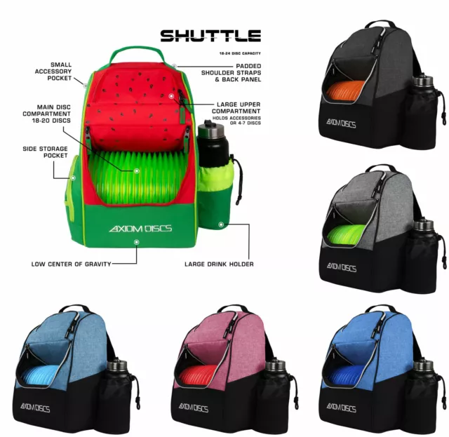 Axiom MVP Discs Disc Golf Backpack Bag - Shuttle Backpack - Holds 24 Discs