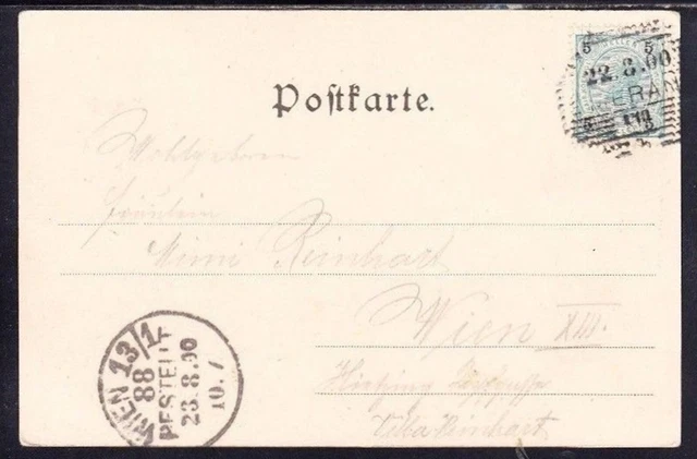ks068  CARTOLINA  OBERMAIS - MERAN 1900+++ 2