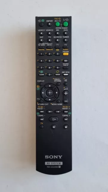 Genuine Sony RM-AAU058 Av System Remote Control