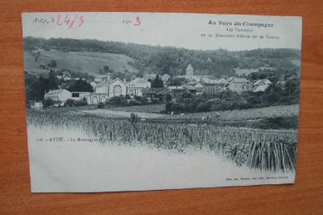 CPA: AVIZE the mountain, in the country of Champagne les vignobles de la mont