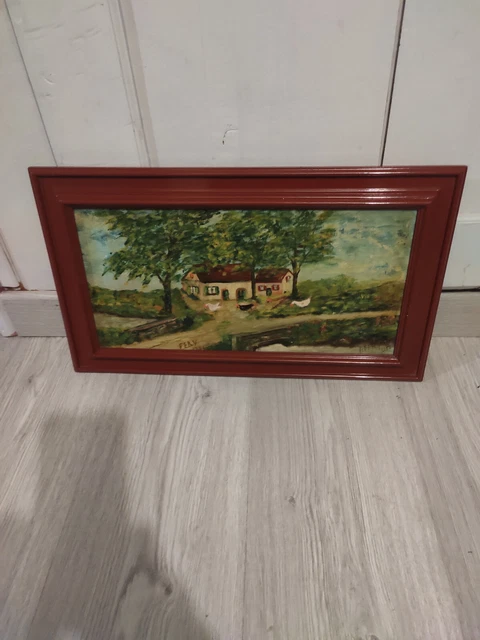 TABLEAU ANCIEN SIGNÉ Daté-Huile Sur Toile-Portrait d'Homme EUR 60,00 - PicClick FR