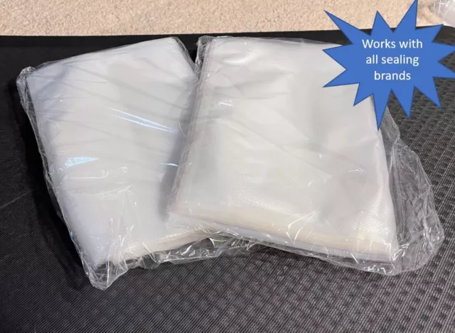 100-8x12 Bags Food Magic Seal 4 Mil Vacuum Sealer Food Storage Bags Great  $Saver