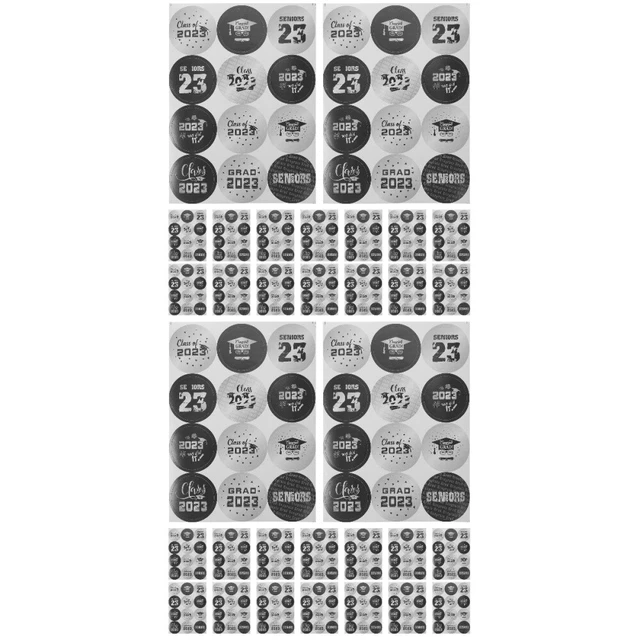 40 PCs Abschluss selbst kleber Aufkleber Dekorative Aufkleber Grad