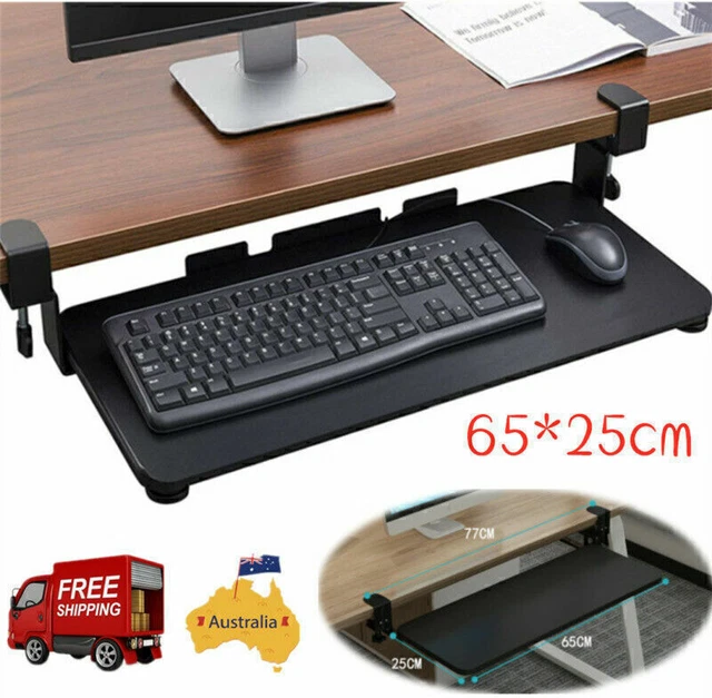 Pull Out Computer Table UNDERDESK KEYBOARD TRAY Drawer Pull Out Office Table Computer Under ...