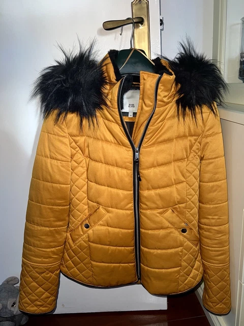 RIVER ISLAND WOMENS Black Insulated Nylon Puffer Jacket Size 12 33.75 PicClick UK