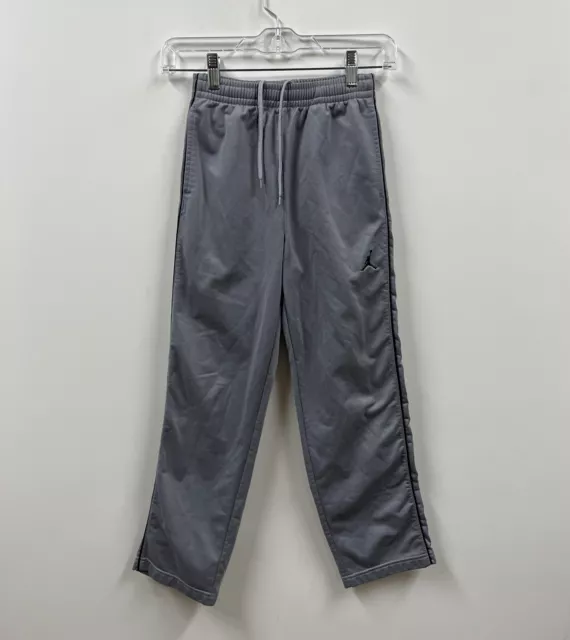 Nike Jordan Pants Boys Medium Gray Track Pants Youth 22x25 Drawstring