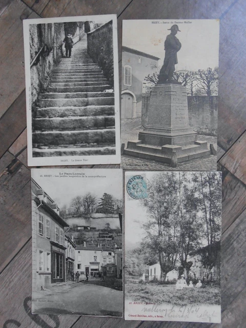 Briey (Murthe Et Moselle): Lot Of 4 Beautiful Antique Postcards.