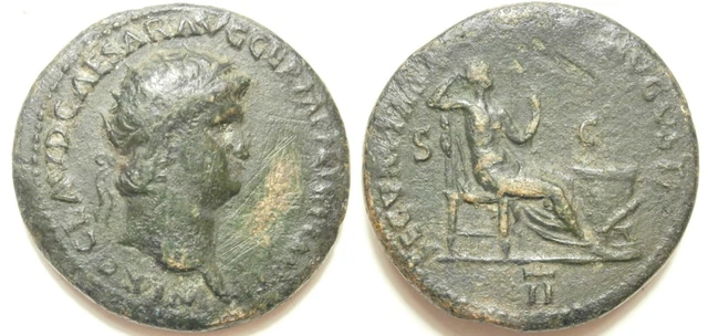 PD82352 Nerone Æ Dupondio -SECVRITAS AVGVSTI, II- 64 DC
