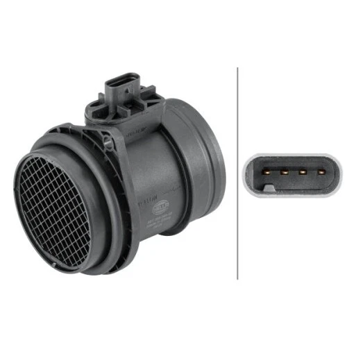 Débitmètre D'air Massique HELLA - Réf. 8Et 358 095-141 - 5 Pôles - Pour Opel Corsa D, Astra J, Chevrolet Aveo, Etc.