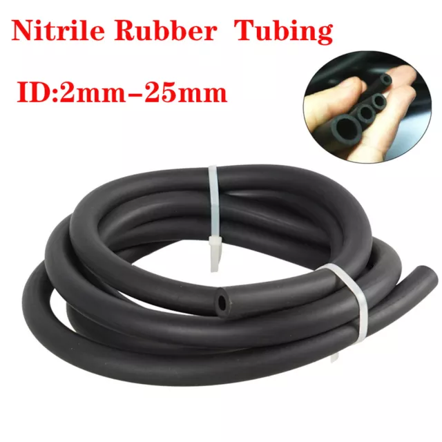 2-25mm Nitrile Rubber Smooth Fuel Tube Petrol Diesel Oil Line Hose Pipe Tubing