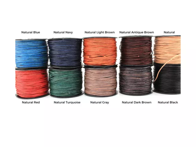 0.5mm (1/2)mm Premium Genuine Round Leather Cord Rope String Lace Lacing Craft