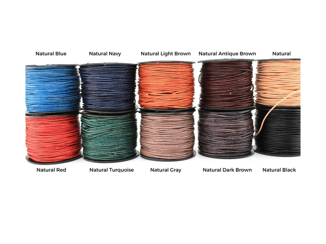 2mm Premium Genuine Round Leather Cord Rope String Lace Lacing Craft Supplies