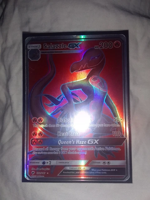 Salazzle GX 132/147 Full Art | Burning Shadows | Pokemon Card