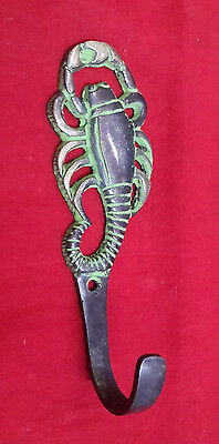 Scorpion Figure Hook Brass Wall Mounted Key Holder Coat Hanger Scorpion Hanger