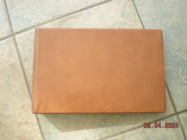 tan cigarette card album and 50+ sleeves