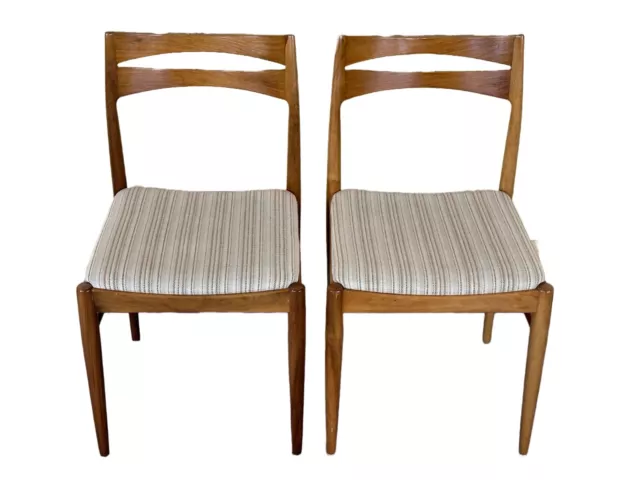 2x 60er 70er Jahre Stuhl Stühle Dining Chair Mid Century Danish Modern Design