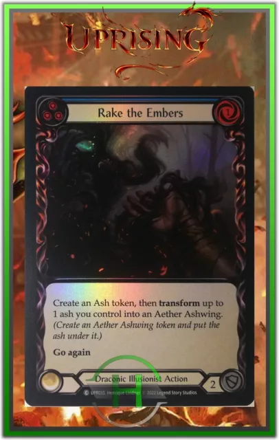 Rake the Embers Blue Rainbow Foil - FAB:Uprising - UPR035 - Carte Anglaise