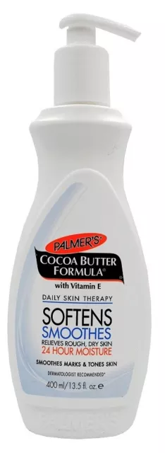 Palmers Cocoa Butter Formula Vitamin E Softens Smoothes Body Lotion PUMP 400ml