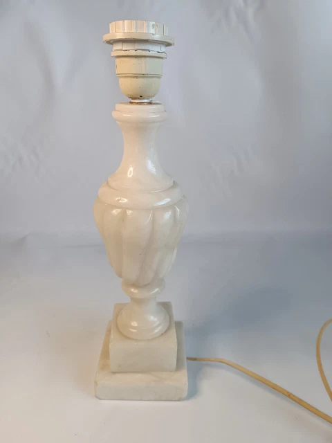 Pied De Lampe Céramique Helsinki Rayher - 27,5 Cm - Blanc - Customisable - Norme VDE