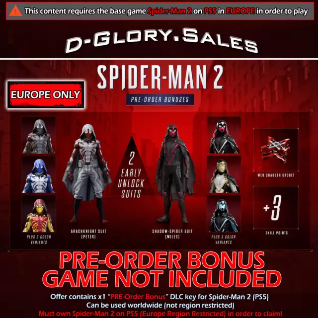 Spider-Man 2 - Pre-Order Bonus DLC (PS5 | EUROPE)