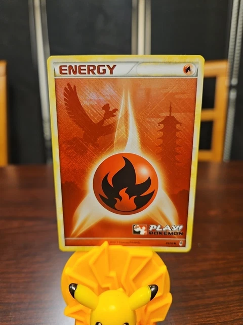 1995 fire energy pokemon card 98/102 - Fire Energy main image 1