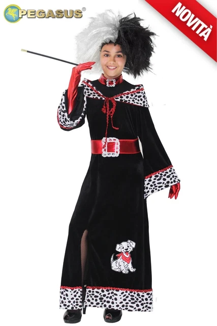 VESTITO CARNEVALE + ACCESSORI PULCINELLA COSTUME MASCHERA TRAVESTIMENTO  (11/13 ANNI) : : Moda