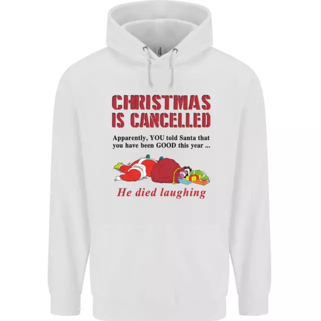 Christmas Is Cancelled Funny Santa Clause Childrens Kids Hoodie