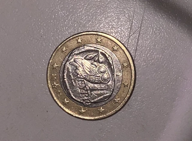 RARE PIÈCE DE 1 euro Grecque de 2002 frappé du " S " dans l'étoile du