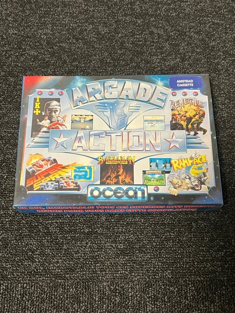 Compilation Jeux Amstrad CPC 6128 - 6 Jeux Cultes : Mange Cailloux, Tetris... - Bon état