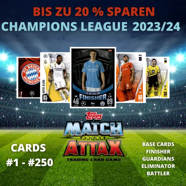 CARTE MATCH ATTAX 23/24 Champions League 2023/2024 set completi a