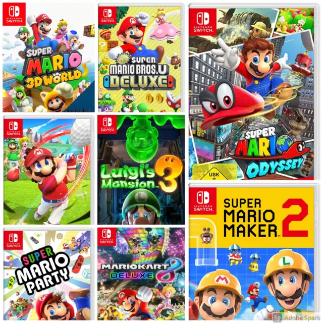 Super Mario Nintendo Switch Games - Choose Your Game