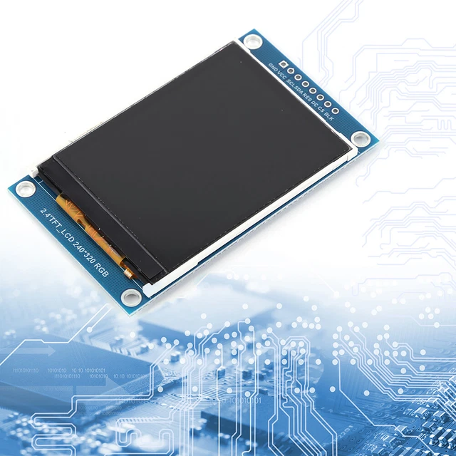 MODULO DISPLAY SCHERMO LCD 2,4 pollici interfaccia SPI ILI9341 3,3 V 8 ...