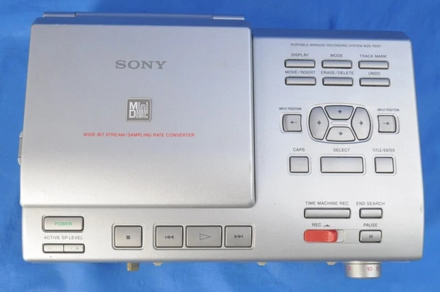 SONY MZS-R5ST PORTABLE Mini Disc Recorder Player MD Silver