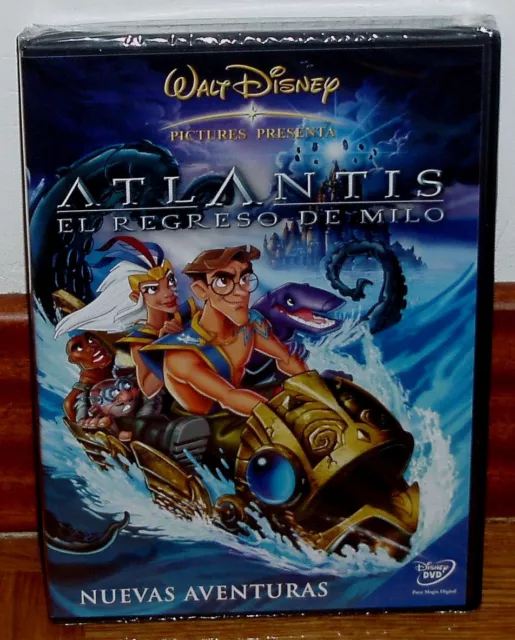 Atlantis El Regreso De Milo Dvd Disney Nuevo Precintado Animacion (Sin Abrir) R2