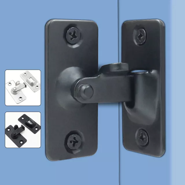 90Degree Right Angle Door Latch Stainless Steel Door Locks Bolt Flip Door Buc#EL