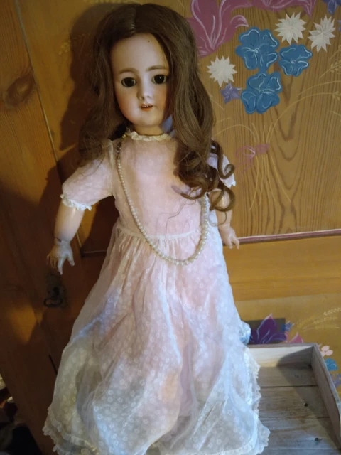 Poupée Ancienne DEP En Porcelaine - 33 Cm - Neuf