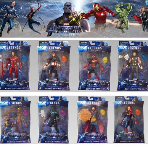 Marvel Avengers Iron-man Spiderman-Action Figure Super Hero Toys Kids Boys Gifts