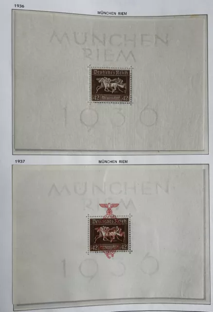 Germany Third Reich 1936-1937 Blocks 4 & 10 MH & MNH