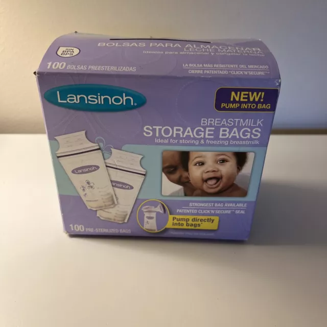 Lansinoh Breastmilk Breast Pump Storage Bag - 20470 (100 Count)