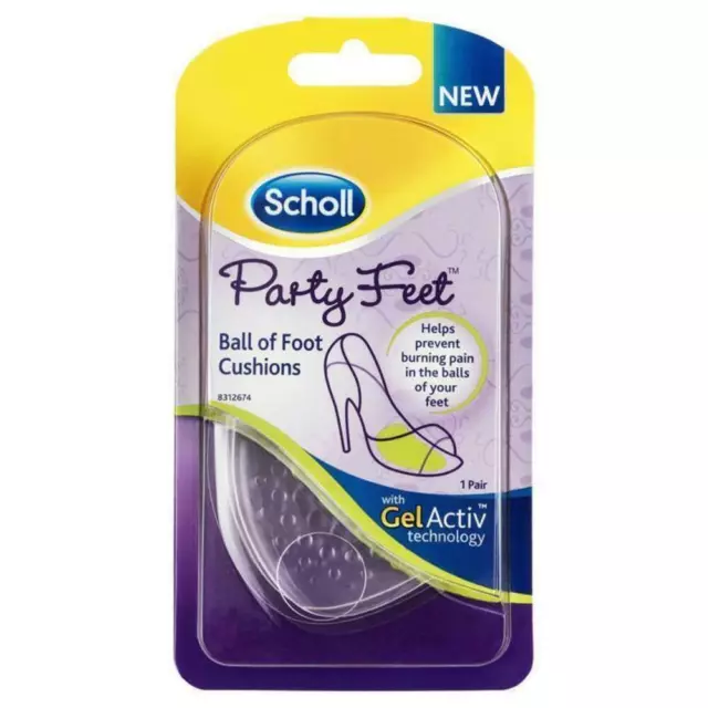 Scholl Party Feet Ball of Foot Cushions 1 Pair