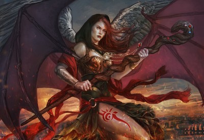 Mtg Kaalia Of The Vast Playmat 14x24 Inch Tcg Ccg Single Player Cards Game Mat 24 99 Picclick