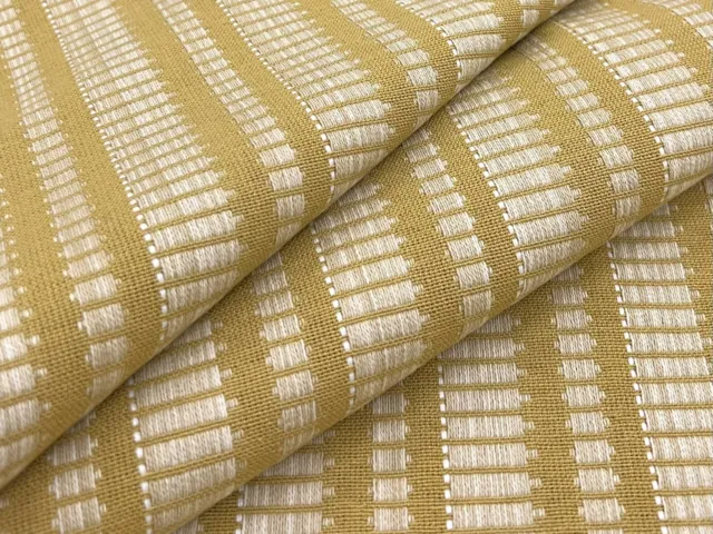 Zak + Fox Woven Stripe Gold Upholstery Fabric- OYO 2.90 yds ZFOY-10
