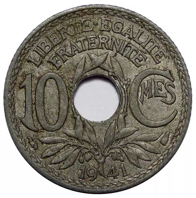 10 Centimes LINDAUER Cmes NON SOULIGNÉ 1941