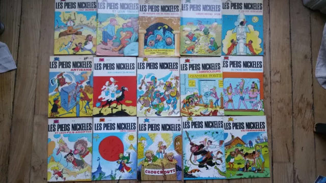 LES PIEDS NICKELES - LOT de 9 ALBUMS souples de Pellos