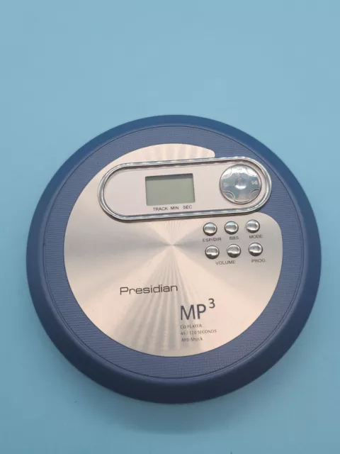 PRESIDIAN Portable CD Player With Headphones Model 42-180 Discman