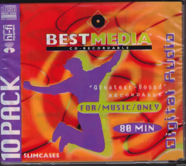 Best Media Audio CD AUDIO FOR MUSIC ONLY 10 STÜCK NEU + OVP