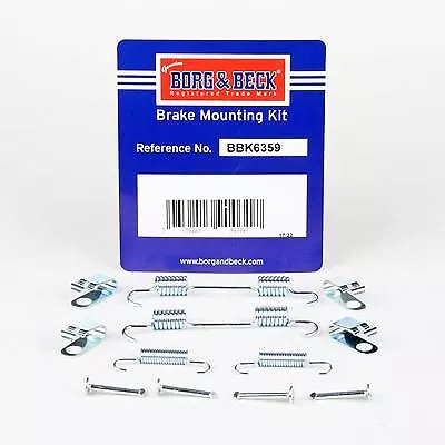 Borg & Beck BBK6359 Parking Brake Shoes Accessory Kit Rear Fits Hyundai Kia