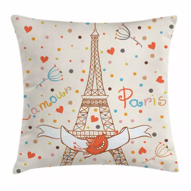 Voyage de noces Housse de Coussin Eiffel Love Birds