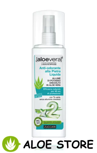 ZUCCARI Aloe Vera x2 1x Anti-odeurs Avec Pierre Liquide 100ml - Déodorant